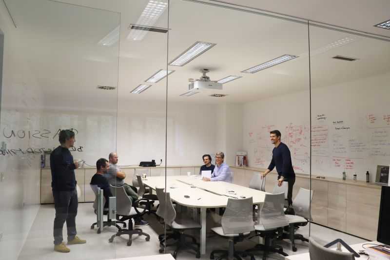 A meeting at the Medius office