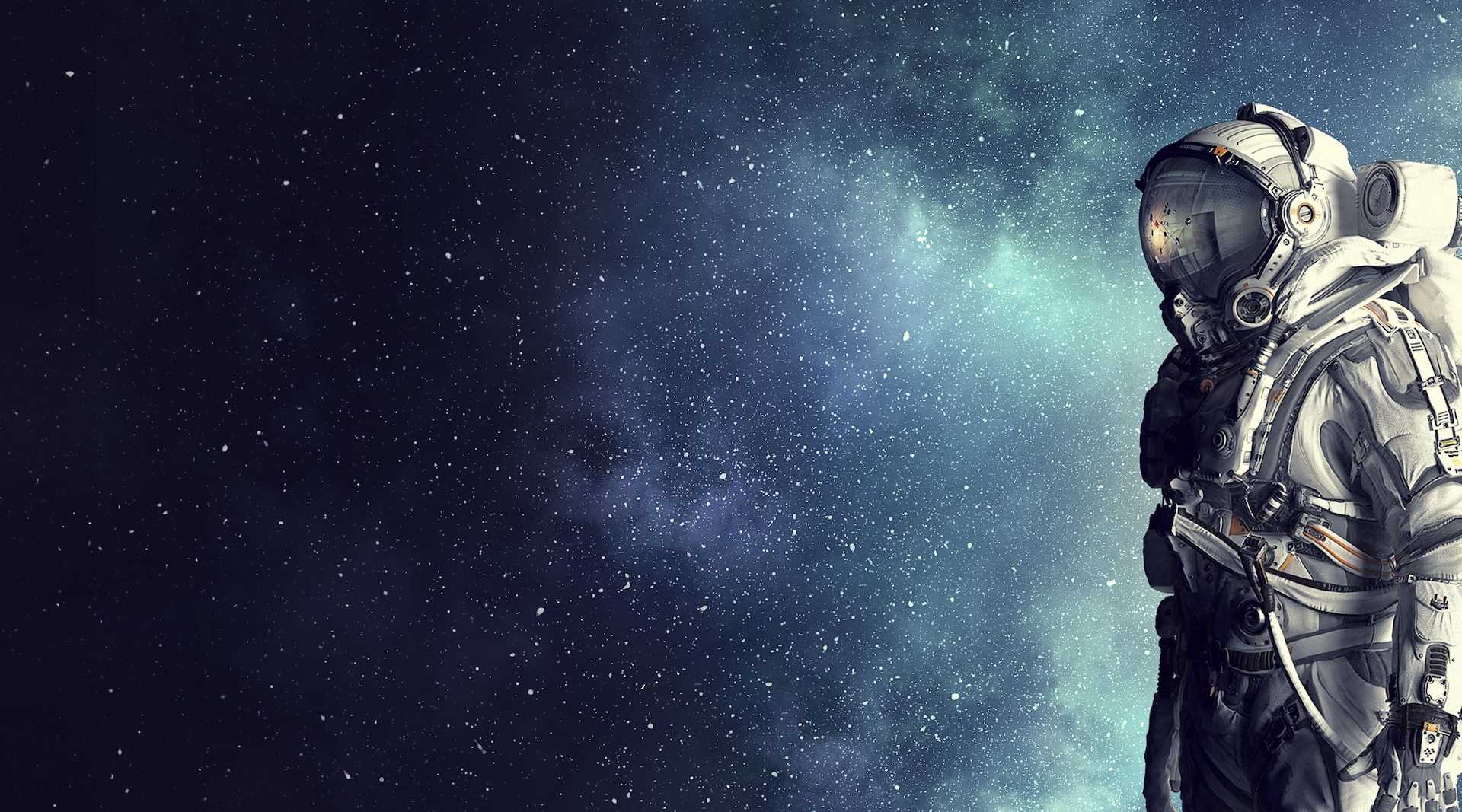 An astronaut in space