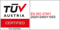 TUV ISO 27001 standard logo